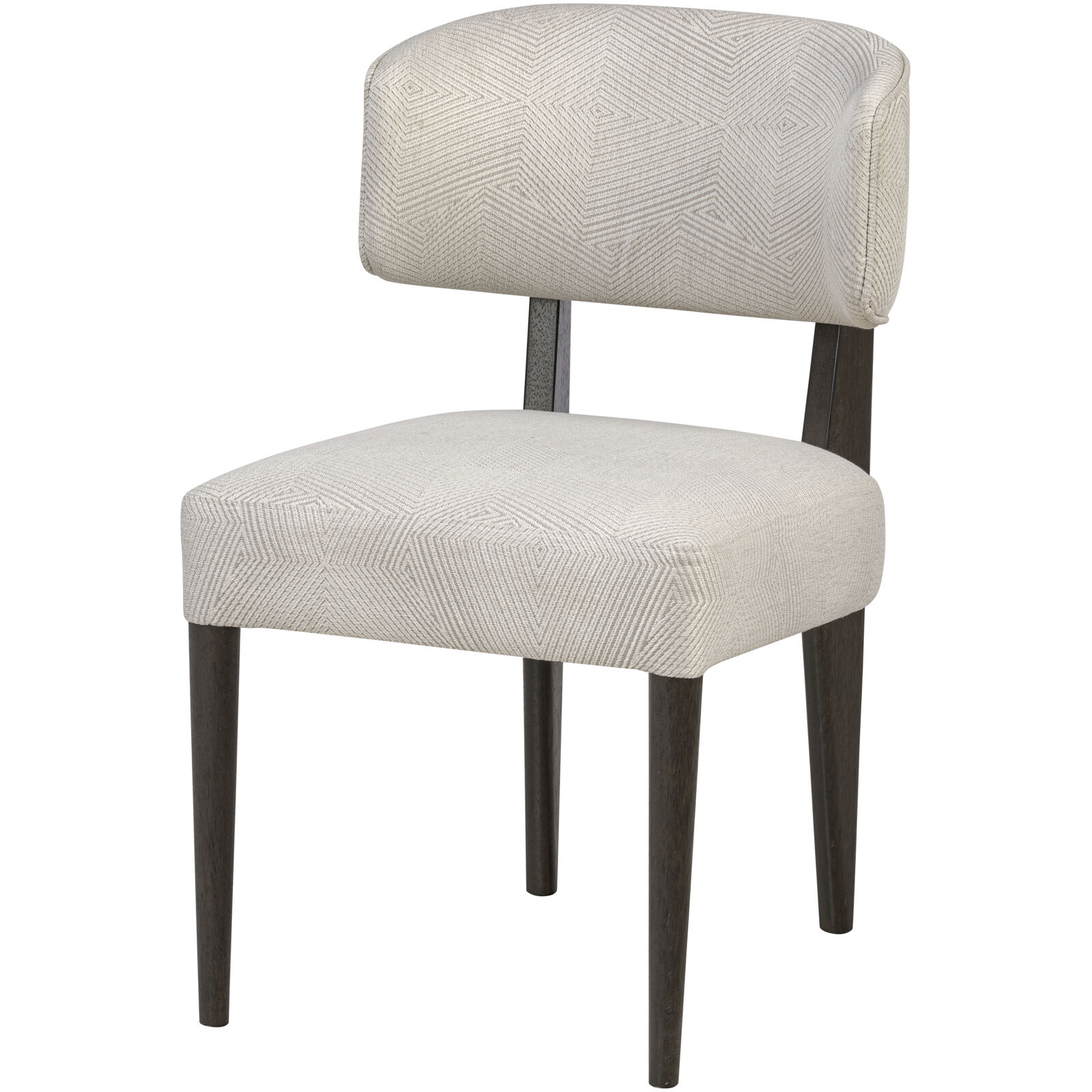 Terra Dark Brown Oak with Ecru Dining Chair, Set of 2