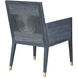Santos Vintage Navy and Satin Brass and Barrett Dusk Armchair