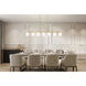 Naya Linear Chandelier Ceiling Light in Modern Gold