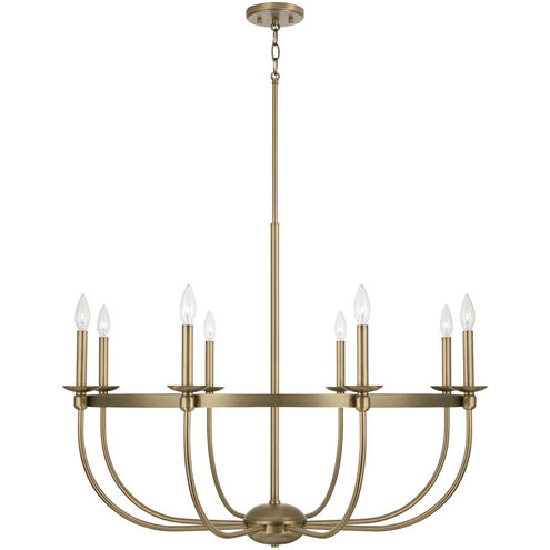 Rylann 8 Light 38 inch Aged Brass Chandelier Ceiling Light