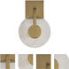 Apollo LED 8 inch Light Antique Brass ADA Sconce Wall Light