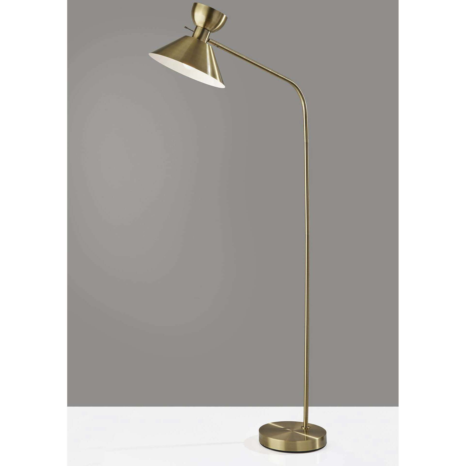 Duke 67.5 inch 100.00 watt Antique Brass Floor Lamp Portable Light