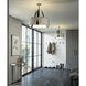 Saratoga 3 Light 26.2 inch Polished Nickel Pendant Ceiling Light in Leather Chestnut, Flax, Small