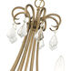 Daphne 8 Light 29.75 inch Antique Gold Leaf Chandelier Ceiling Light, Large