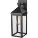 Yates 1 Light 17.25 inch Powder Coated Black Outdoor Wall Sconce