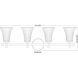 Belle 4 Light 32 inch Chrome Bath Vanity Light Wall Light