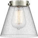 Nouveau 2 Cone LED 6.25 inch Black Antique Brass Mini Pendant Ceiling Light in Seedy