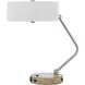 Marcos 20 inch 60.00 watt Brushed Steel Desk Lamp Portable Light