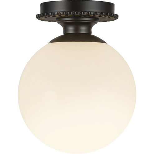 Alora Mood Otis 1 Light 7.88 inch Matte Black Semi-Flush Mount Ceiling Light