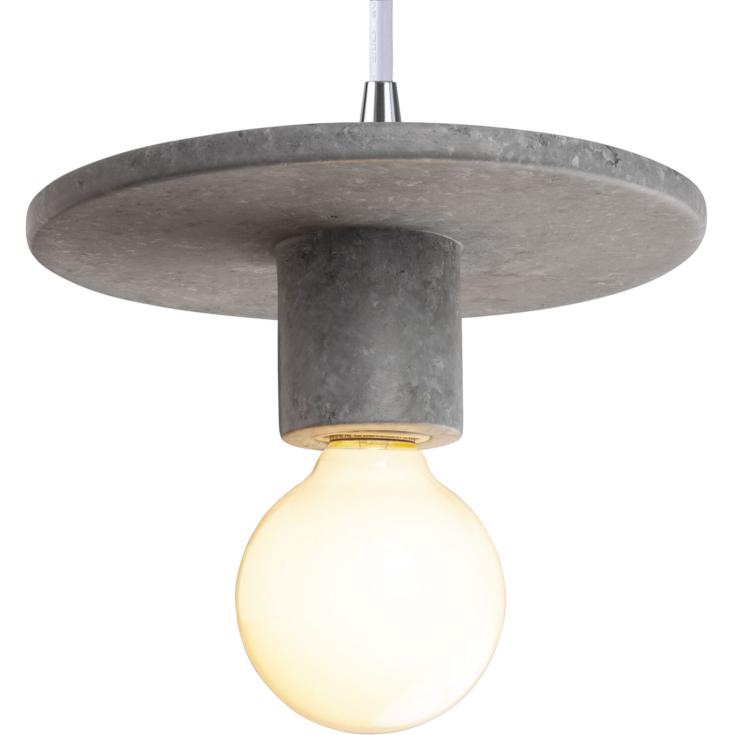 Radiance Collection 1 Light 8 inch Concrete Pendant Ceiling Light