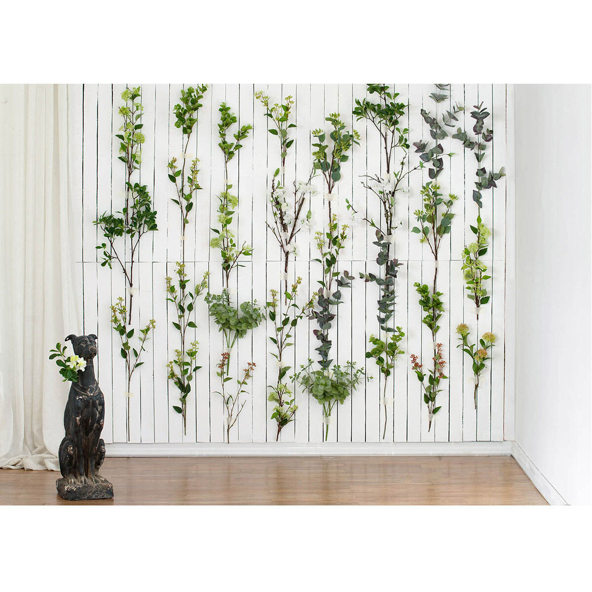 Fruit Spray White Green Flowers