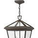 Estate Series Alford Place 3 Light 12 inch Oil Rubbed Bronze Outdoor Hanging Lantern in Non-LED