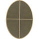 Eternity 34 X 24 inch Brass Wall Mirror