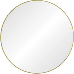 Grady 40 X 40 inch Clear and Satin Brass Wall Mirror