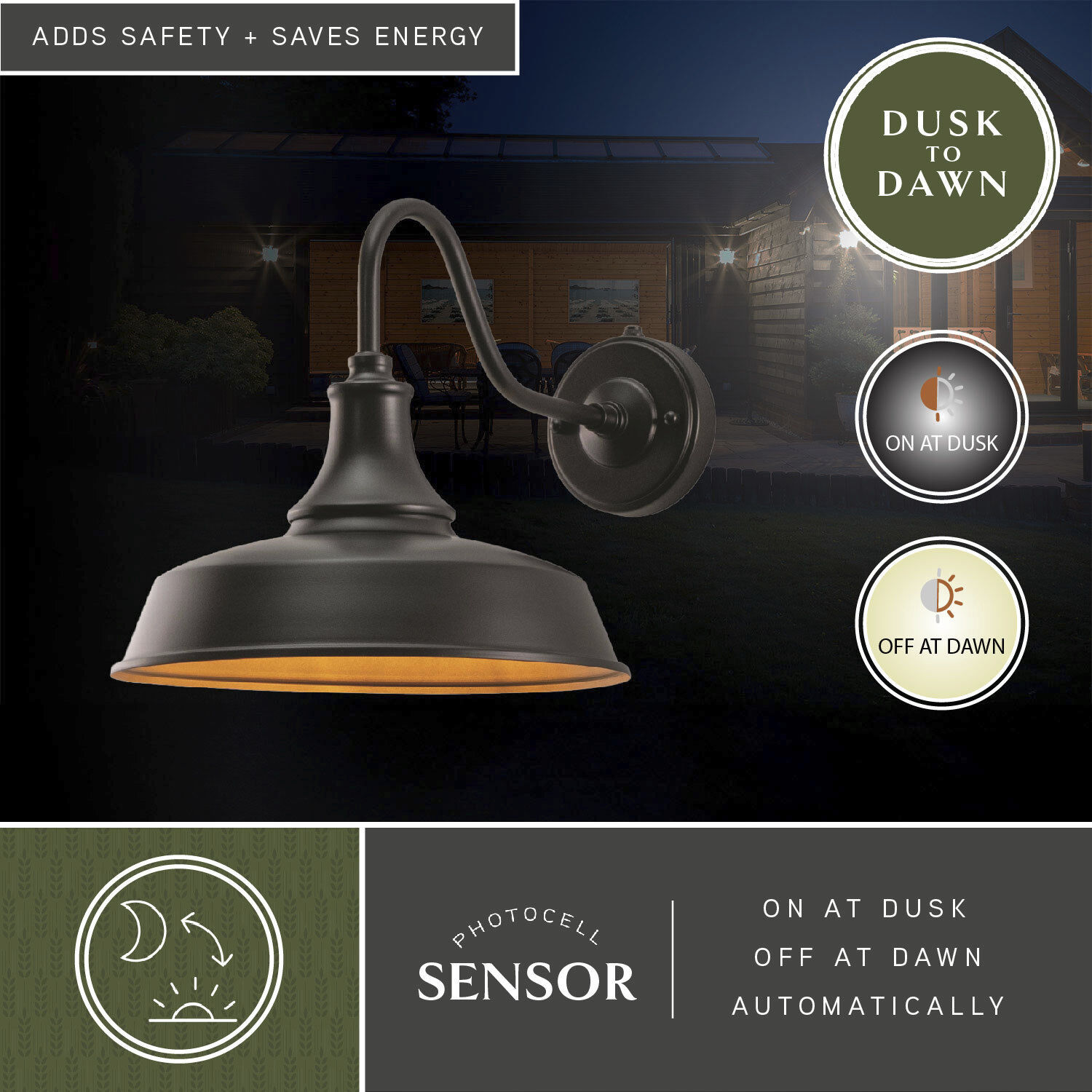 Dorado LED 11.5 inch Dark Bronze and Light Gold Outdoor Wall