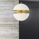 Atomic LED 12 inch Aged Brass Pendant Ceiling Light