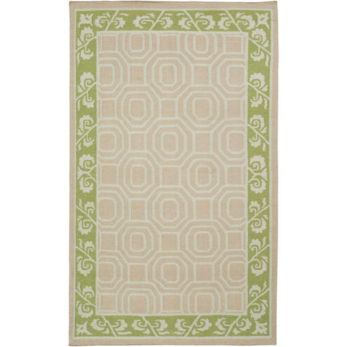 Nantes 36 X 24 inch Taupe, Grass Green, Seafoam Rug