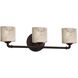 LumenAria 3 Light 26.25 inch Dark Bronze Bath Bar Wall Light in Incandescent, Oval