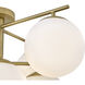 Julep 9 Light 24 inch Lacquered Brass Semi-flush Mount Ceiling Light