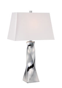 Twila 27 inch 23 watt Chrome Table Lamp Portable Light