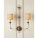 Nottaway 2 Light 17.75 inch Champagne Wall Sconce Wall Light, Large