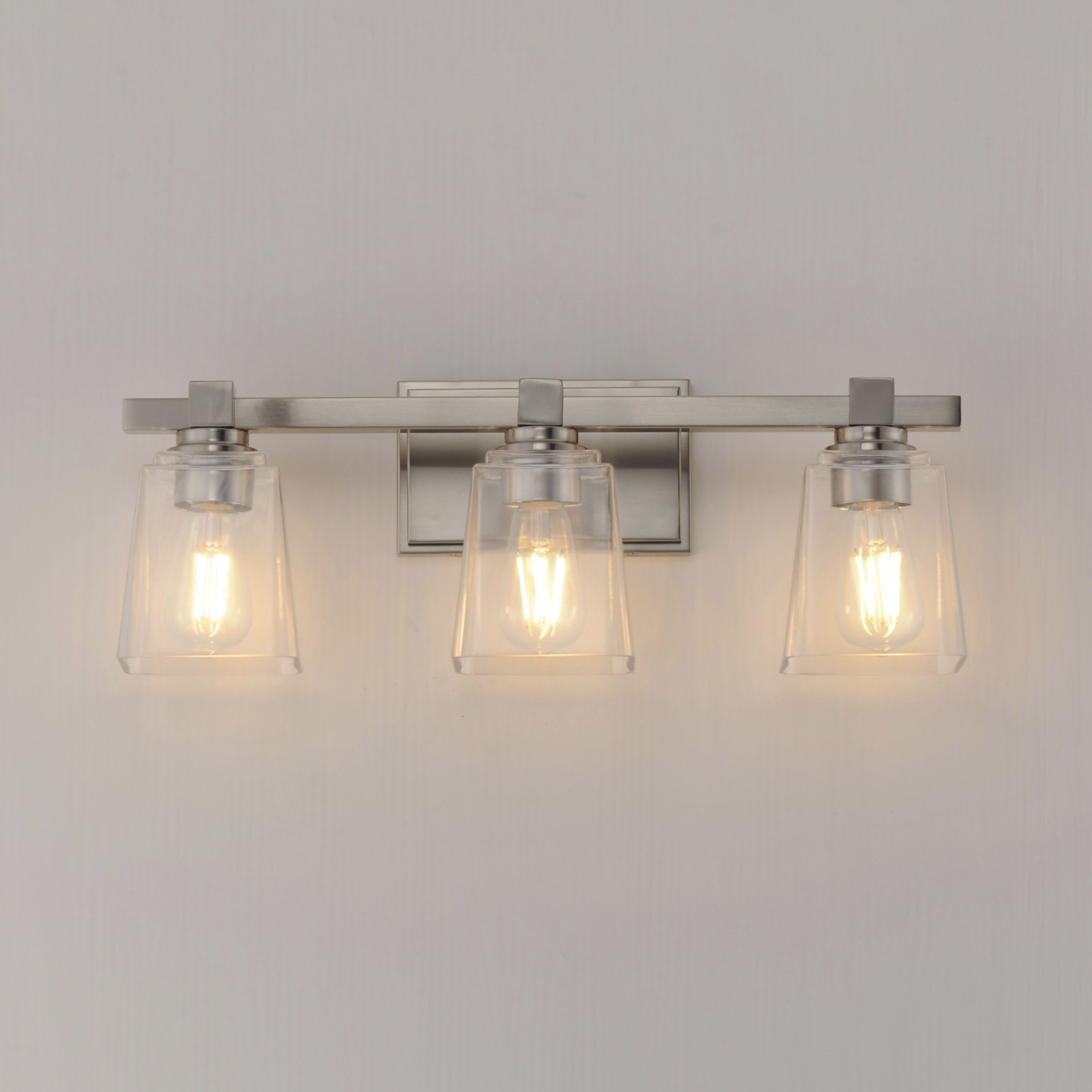 Cubos 3 Light 22.25 inch Satin Nickel Bath Vanity Wall Light