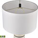Emerson 30 inch 9.00 watt White Glazed with Matte Black Table Lamp Portable Light