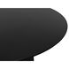 Column 44 X 44 inch Matte Black Dining Table