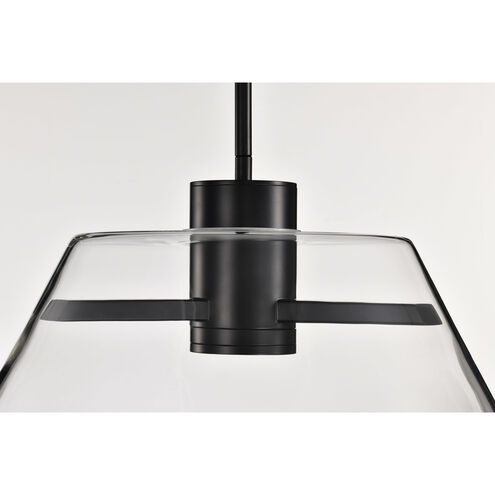 Edmond LED 17 inch Matte Black Pendant Ceiling Light