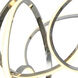 Irvine LED 24 inch Chrome Dining Chandelier Ceiling Light