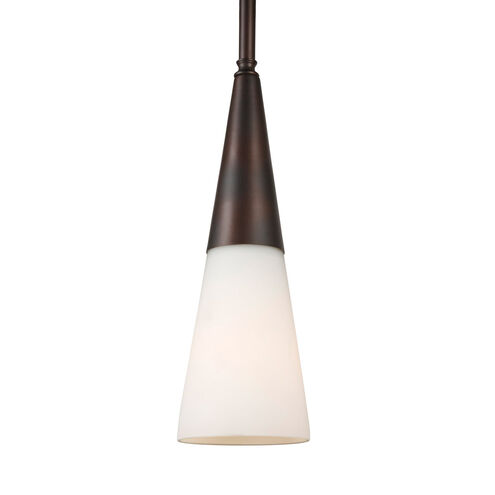 Signature 1 Light 5 inch Antique Bronze Mini Pendant Ceiling Light