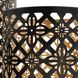 Helena 8.5 inch Black and Gold Table Lantern Portable Light