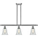 Ballston Hanover LED 42 inch Brushed Satin Nickel Island Light Ceiling Light in Fishnet Glass, Ballston