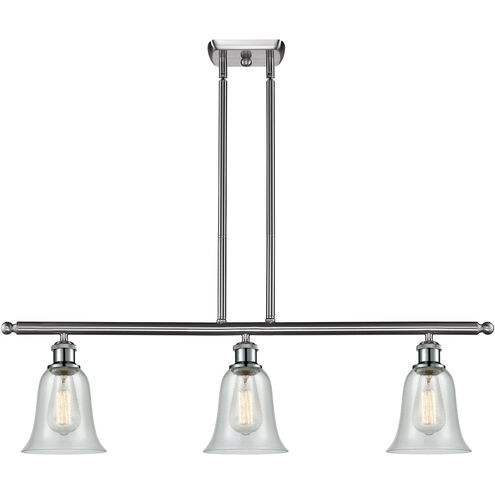 Ballston Hanover LED 42 inch Brushed Satin Nickel Island Light Ceiling Light in Fishnet Glass, Ballston