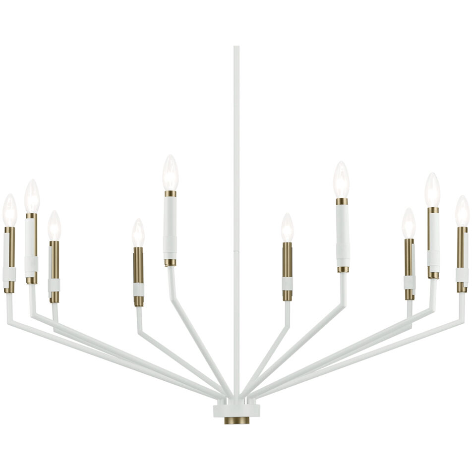 Armand 10 Light White Chandelier Ceiling Light