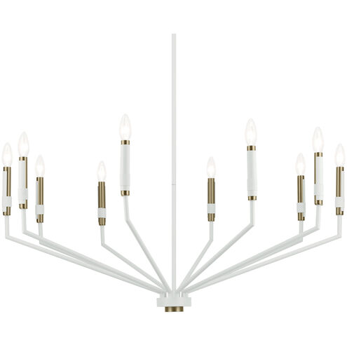 Armand 10 Light White Chandelier Ceiling Light