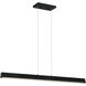 Isosceles LED 33 inch Matte Black Chandelier Ceiling Light