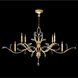 Beveled Arcs 6 Light 74 inch Gold Chandelier Ceiling Light in Gold Leaf