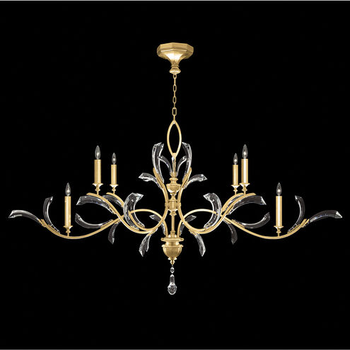 Beveled Arcs 6 Light 74 inch Gold Leaf Chandelier Ceiling Light