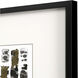 Mantra Black and Metallic and White Framed Art, The Studio