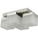 Cubic LED 9 inch Brushed Nickel Flush Mount Ceiling Light