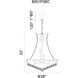 Empire 18 Light 28 inch Chrome Down Chandelier Ceiling Light