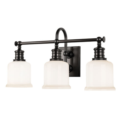Keswick 3 Light 21 inch Old Bronze Bath and Vanity Wall Light