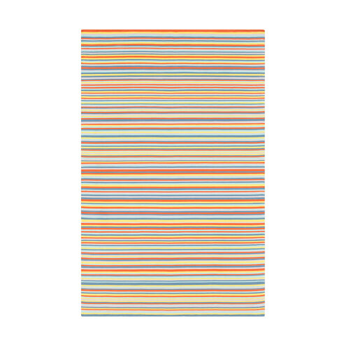 Maritime 36 X 24 inch Dark Blue/Lime/Taupe/Aqua/Burnt Orange Indoor Area Rug, Rectangle