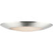 Diverse LED 11 inch Satin Nickel Flush Mount Ceiling Light