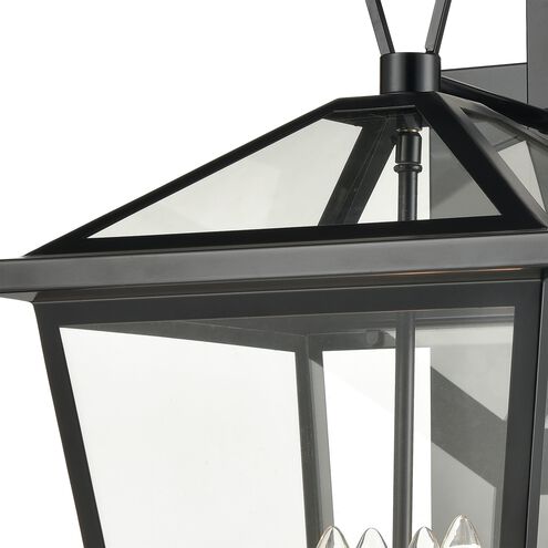 Main Street 4 Light 21 inch Black Outdoor Wall Sconce