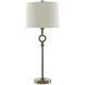 Germaine 34 inch 150 watt Antique Brass Table Lamp Portable Light