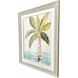 Oasis Palm Green and Turquoise and Yellow and Brown Framed Art, Propac