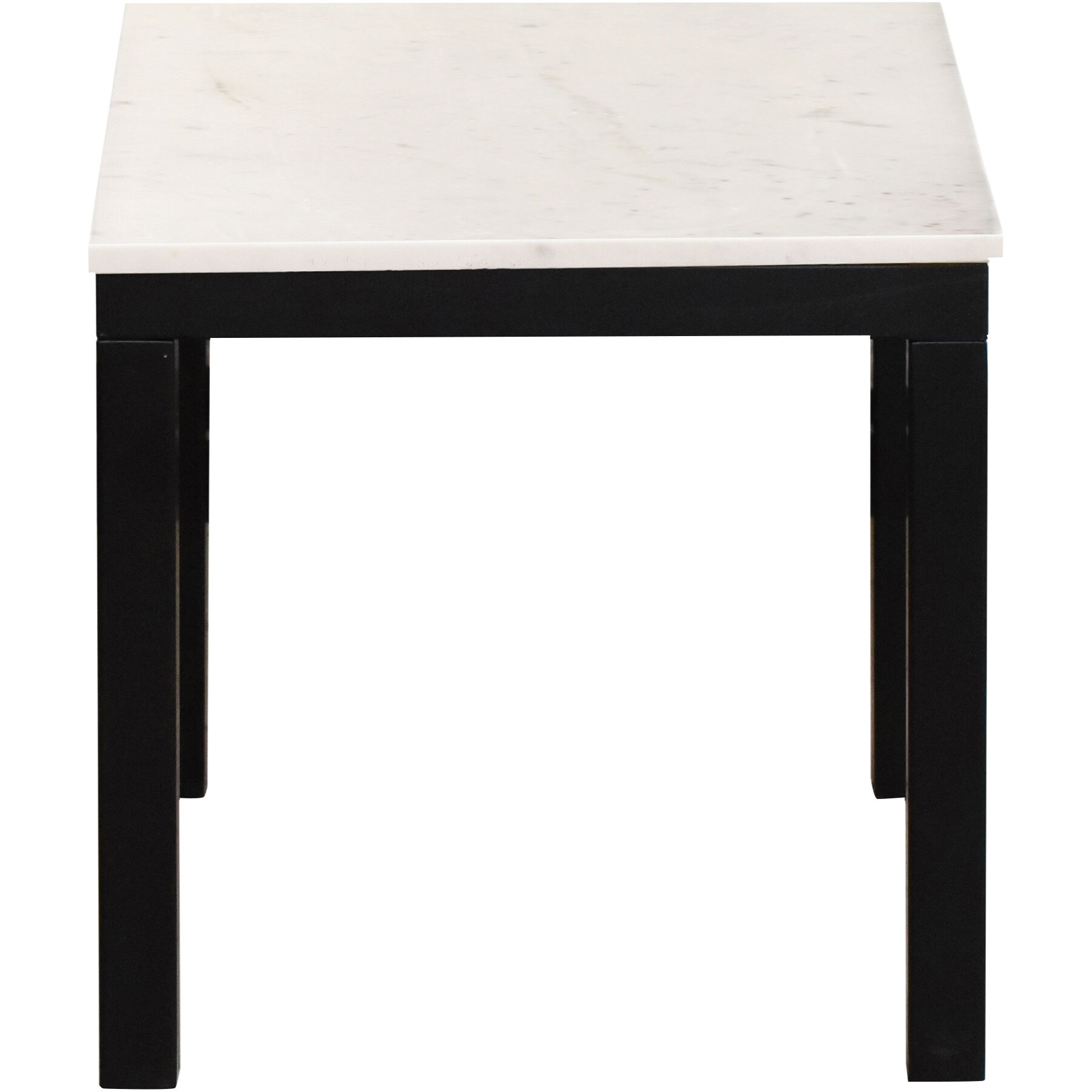 Parson 22 X 18 inch White Marble End Table