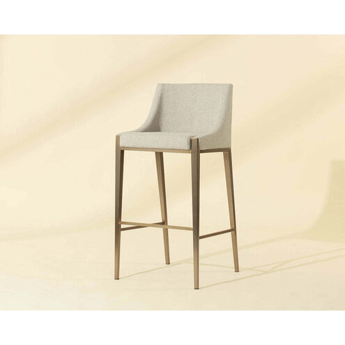 Dionne 40.75 inch Monument Oatmeal Barstool